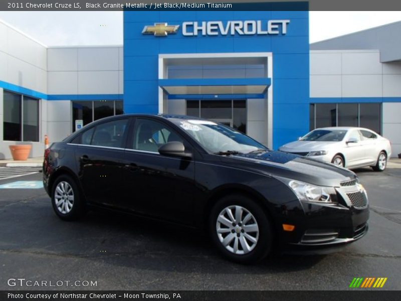 Black Granite Metallic / Jet Black/Medium Titanium 2011 Chevrolet Cruze LS