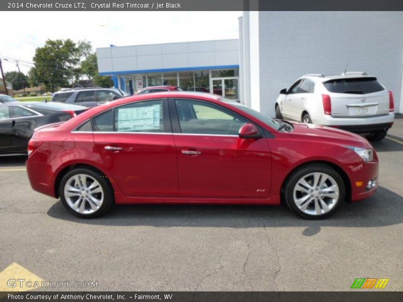 Crystal Red Tintcoat / Jet Black 2014 Chevrolet Cruze LTZ
