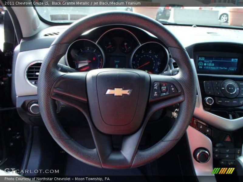 Black Granite Metallic / Jet Black/Medium Titanium 2011 Chevrolet Cruze LS