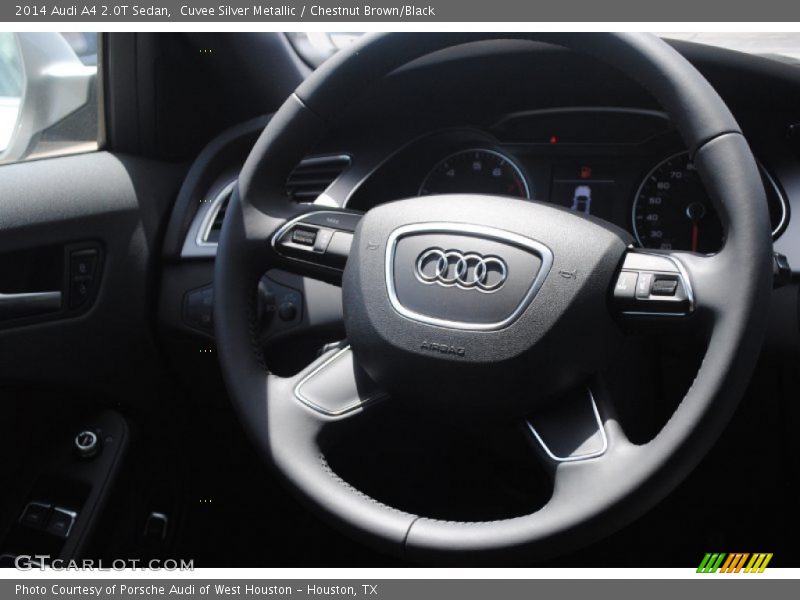 Cuvee Silver Metallic / Chestnut Brown/Black 2014 Audi A4 2.0T Sedan