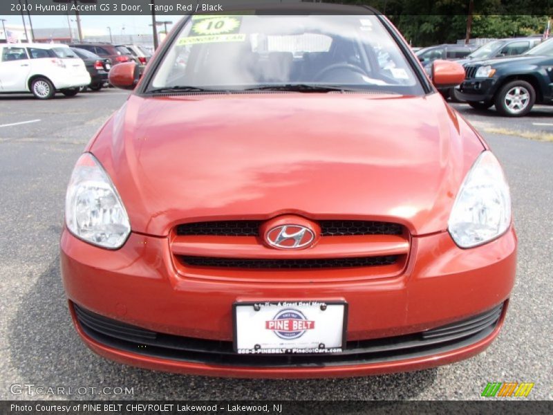 Tango Red / Black 2010 Hyundai Accent GS 3 Door