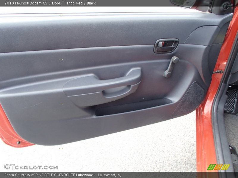Tango Red / Black 2010 Hyundai Accent GS 3 Door