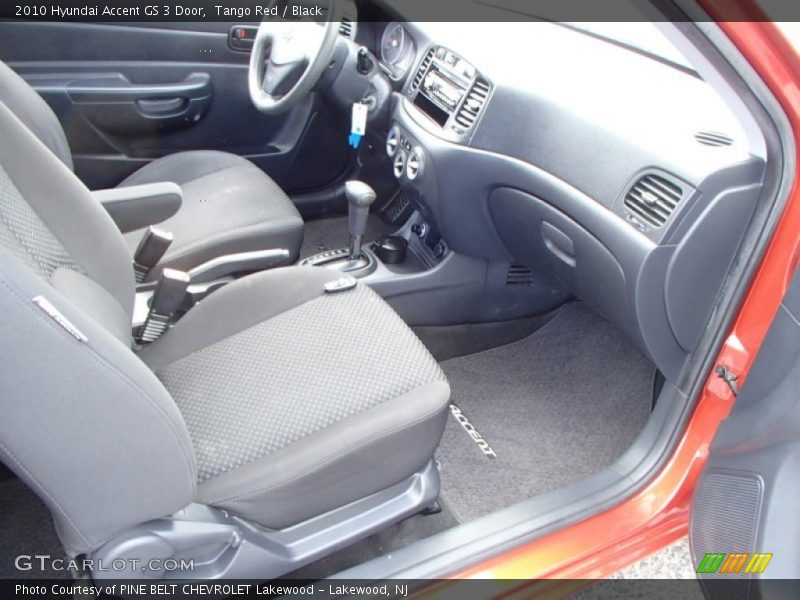 Tango Red / Black 2010 Hyundai Accent GS 3 Door