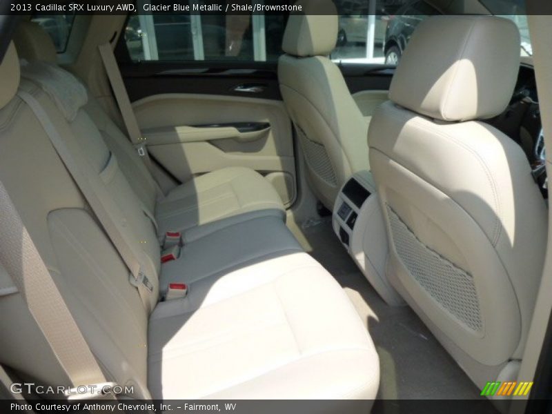 Glacier Blue Metallic / Shale/Brownstone 2013 Cadillac SRX Luxury AWD