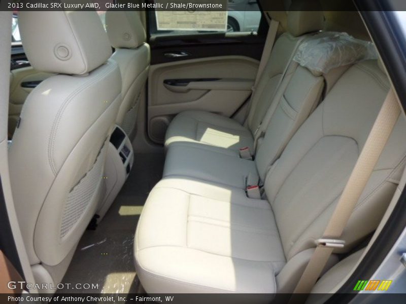 Glacier Blue Metallic / Shale/Brownstone 2013 Cadillac SRX Luxury AWD