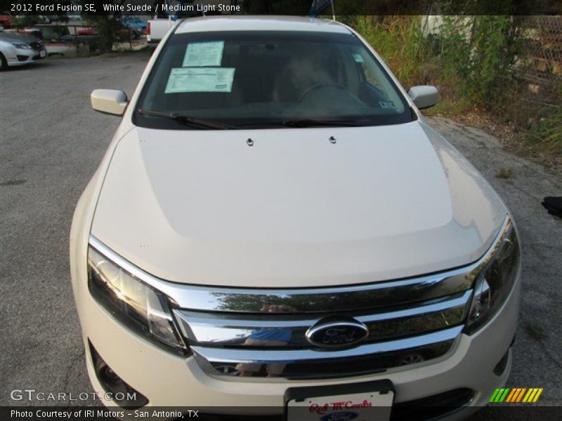 White Suede / Medium Light Stone 2012 Ford Fusion SE
