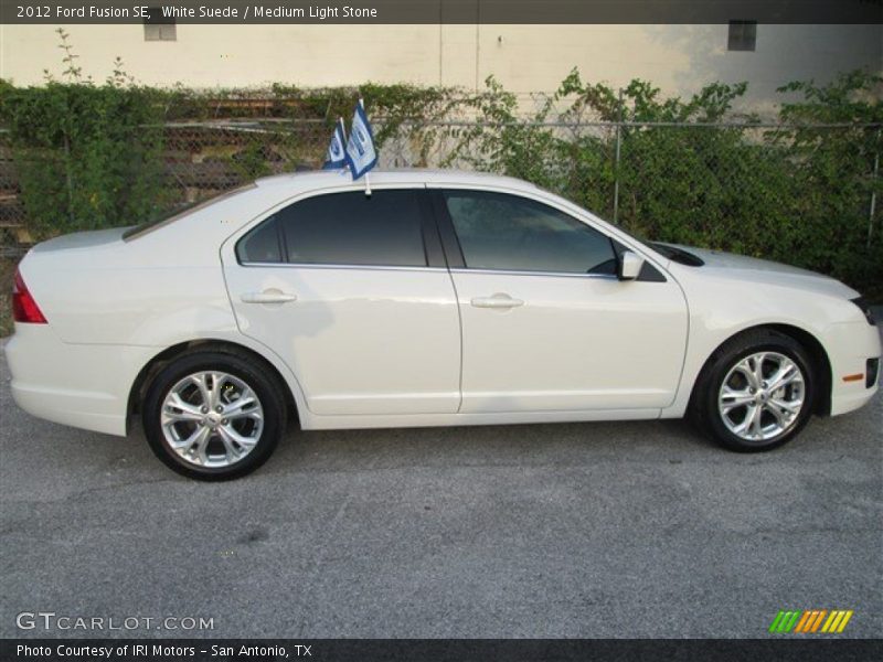 White Suede / Medium Light Stone 2012 Ford Fusion SE