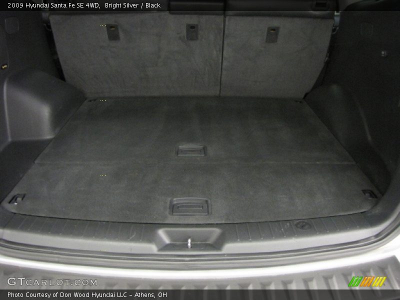 Bright Silver / Black 2009 Hyundai Santa Fe SE 4WD