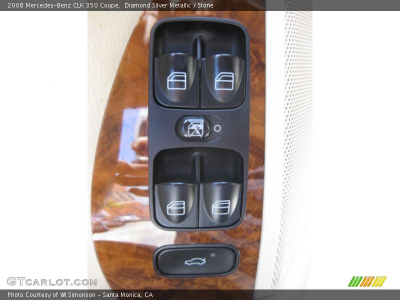 Diamond Silver Metallic / Stone 2008 Mercedes-Benz CLK 350 Coupe