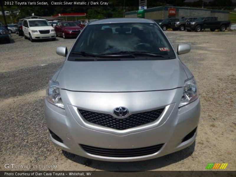 Classic Silver Metallic / Dark Gray 2012 Toyota Yaris Sedan