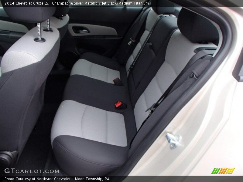 Champagne Silver Metallic / Jet Black/Medium Titanium 2014 Chevrolet Cruze LS