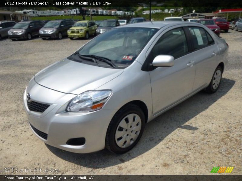 Classic Silver Metallic / Dark Gray 2012 Toyota Yaris Sedan