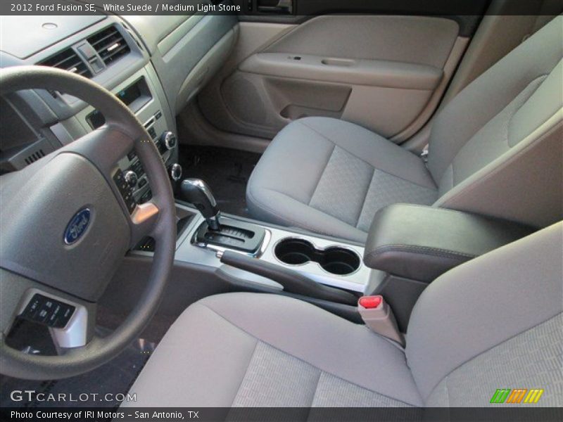 White Suede / Medium Light Stone 2012 Ford Fusion SE