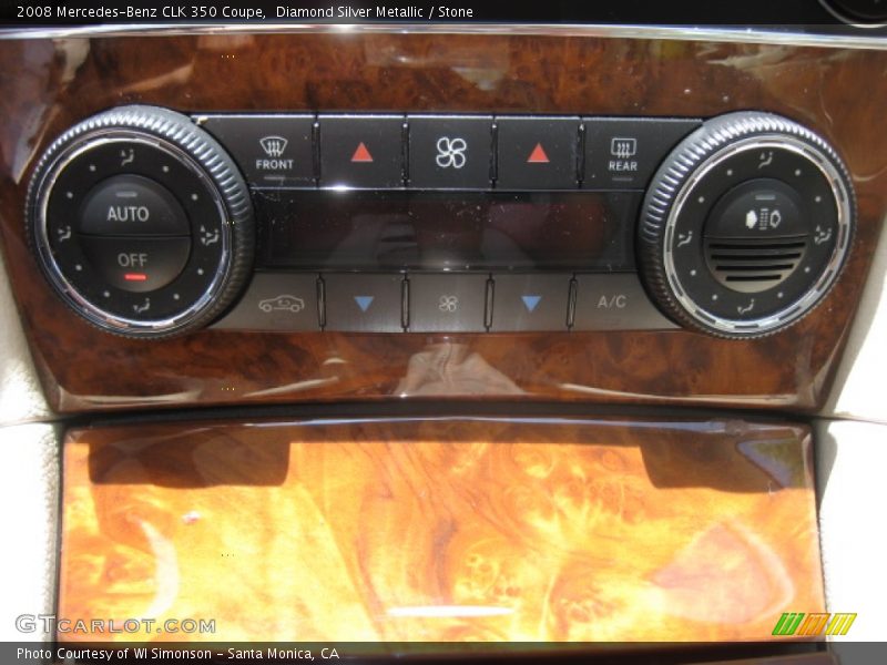 Diamond Silver Metallic / Stone 2008 Mercedes-Benz CLK 350 Coupe