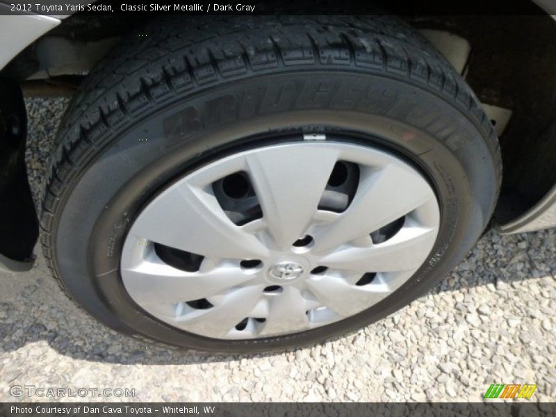Classic Silver Metallic / Dark Gray 2012 Toyota Yaris Sedan