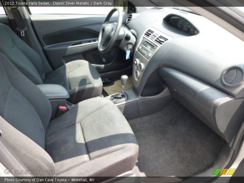 Classic Silver Metallic / Dark Gray 2012 Toyota Yaris Sedan