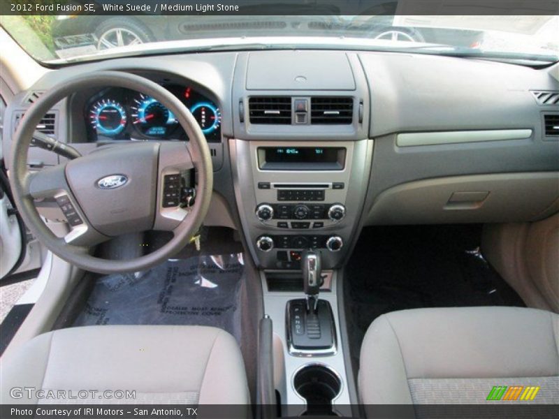White Suede / Medium Light Stone 2012 Ford Fusion SE