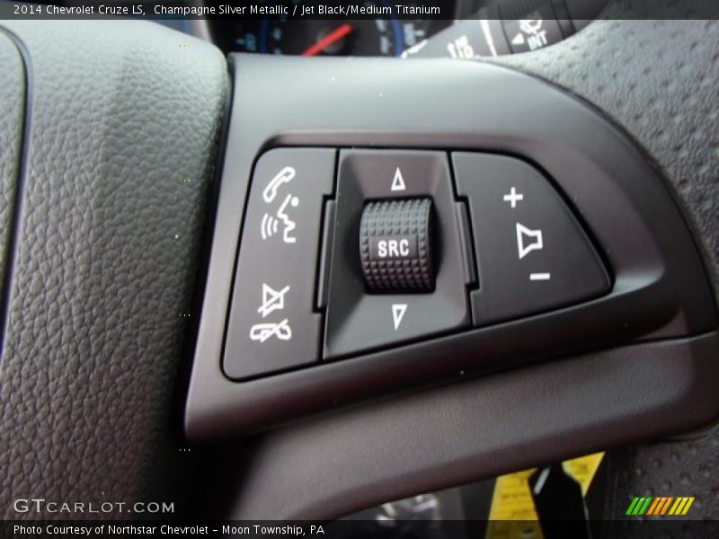 Champagne Silver Metallic / Jet Black/Medium Titanium 2014 Chevrolet Cruze LS