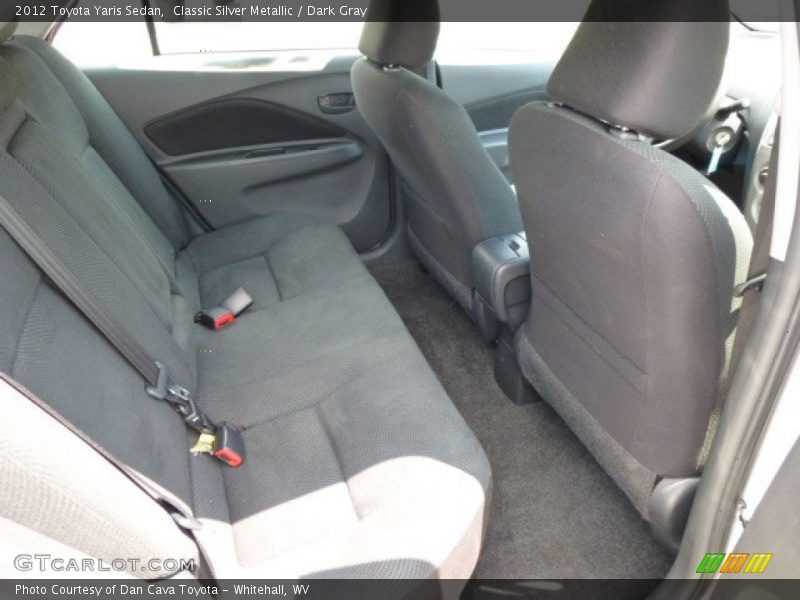 Classic Silver Metallic / Dark Gray 2012 Toyota Yaris Sedan