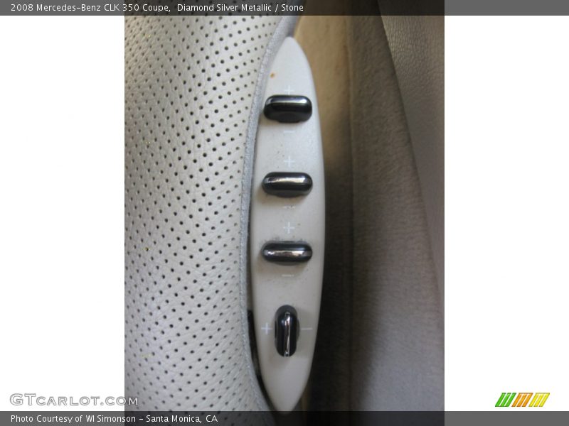 Diamond Silver Metallic / Stone 2008 Mercedes-Benz CLK 350 Coupe