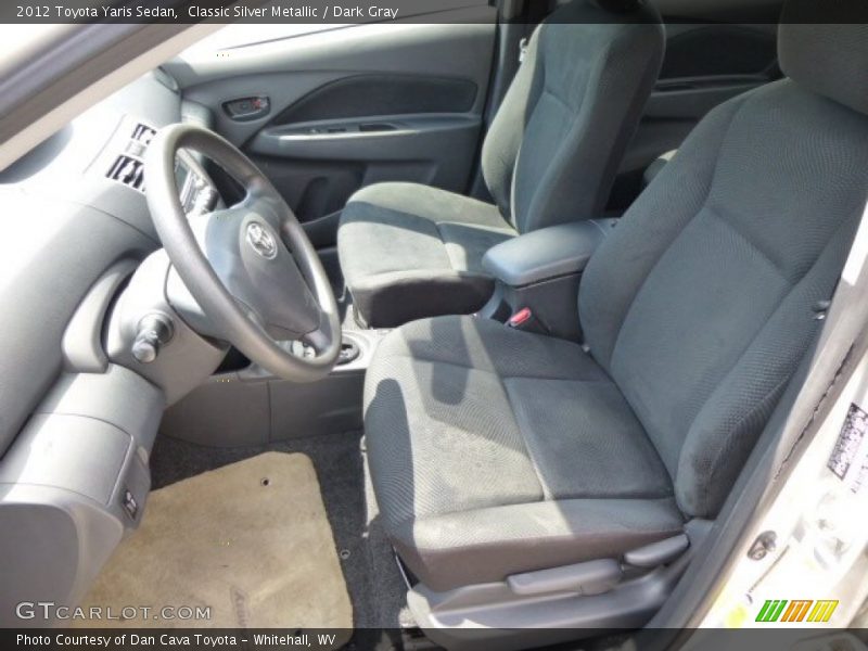 Classic Silver Metallic / Dark Gray 2012 Toyota Yaris Sedan