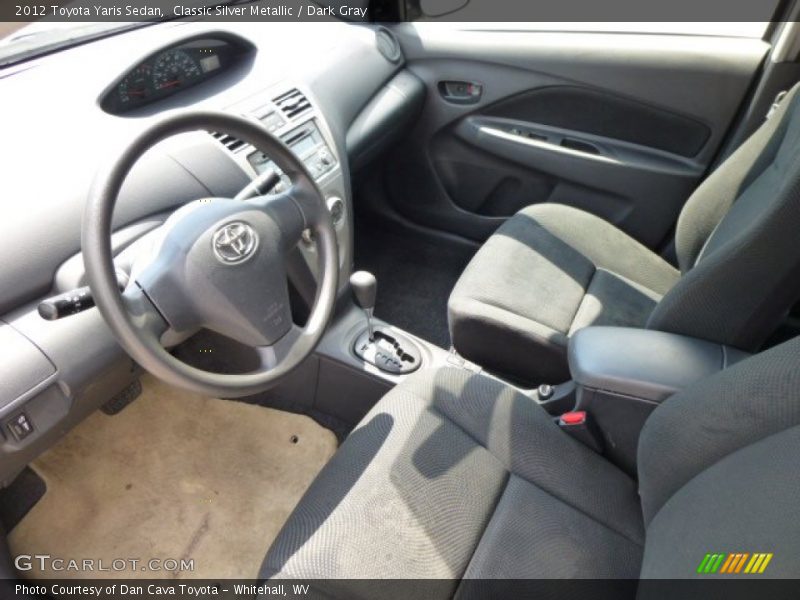 Classic Silver Metallic / Dark Gray 2012 Toyota Yaris Sedan