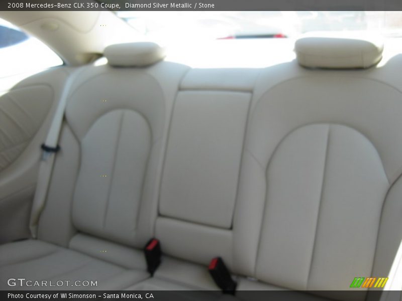 Diamond Silver Metallic / Stone 2008 Mercedes-Benz CLK 350 Coupe