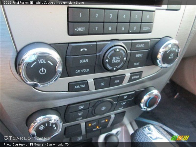 White Suede / Medium Light Stone 2012 Ford Fusion SE
