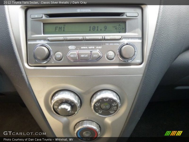 Classic Silver Metallic / Dark Gray 2012 Toyota Yaris Sedan