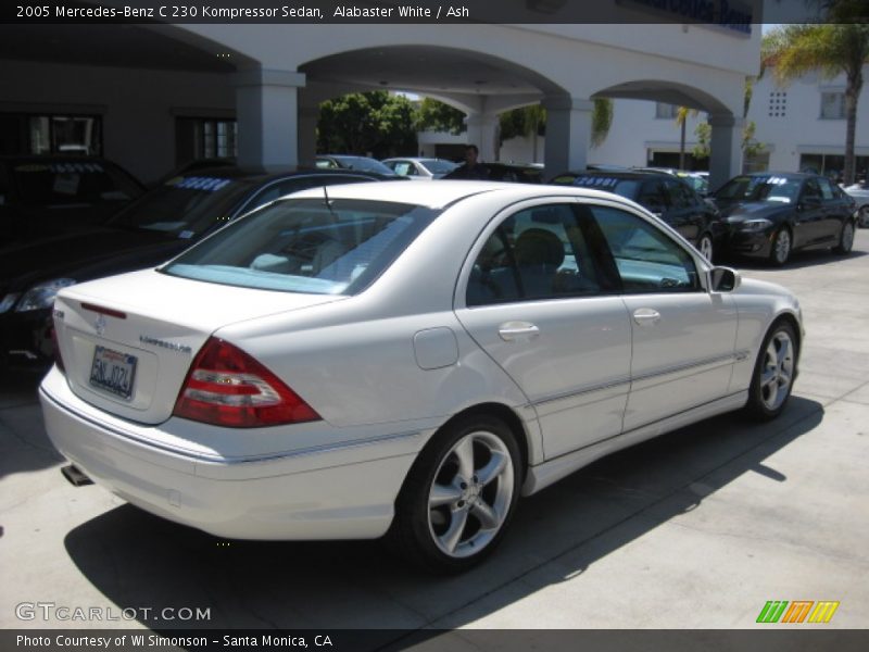 Alabaster White / Ash 2005 Mercedes-Benz C 230 Kompressor Sedan