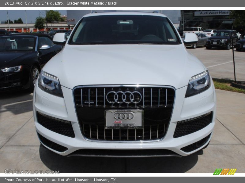 Glacier White Metallic / Black 2013 Audi Q7 3.0 S Line quattro