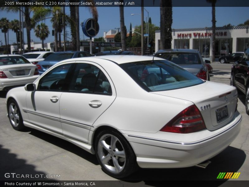 Alabaster White / Ash 2005 Mercedes-Benz C 230 Kompressor Sedan