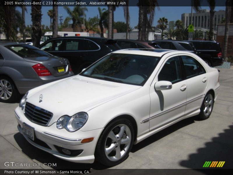 Alabaster White / Ash 2005 Mercedes-Benz C 230 Kompressor Sedan