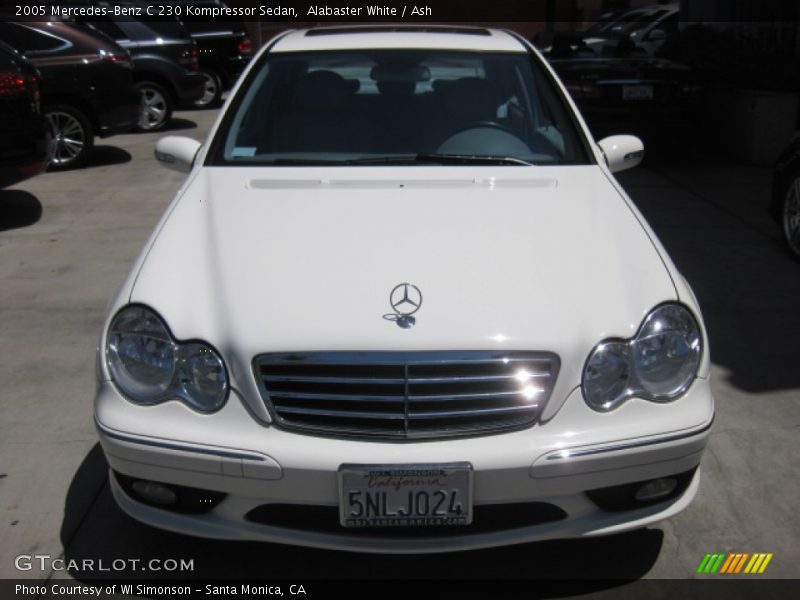 Alabaster White / Ash 2005 Mercedes-Benz C 230 Kompressor Sedan
