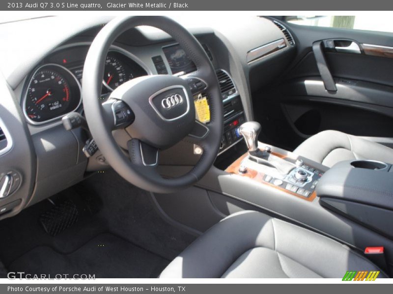 Glacier White Metallic / Black 2013 Audi Q7 3.0 S Line quattro