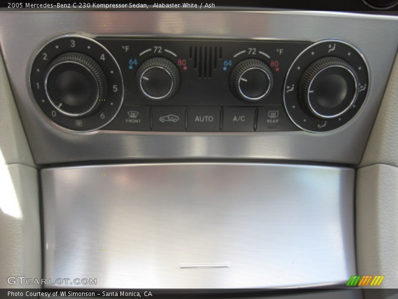 Alabaster White / Ash 2005 Mercedes-Benz C 230 Kompressor Sedan
