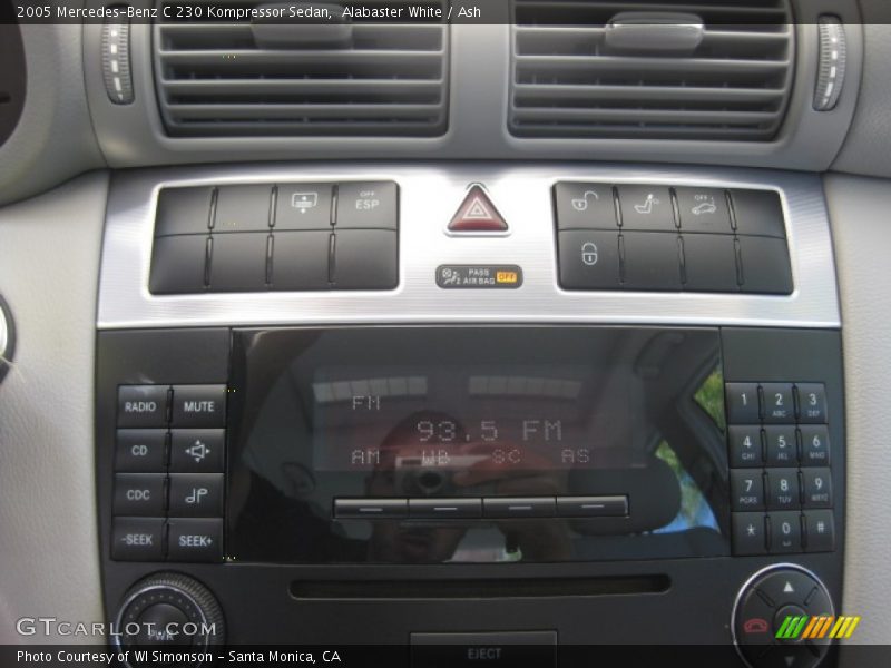 Alabaster White / Ash 2005 Mercedes-Benz C 230 Kompressor Sedan