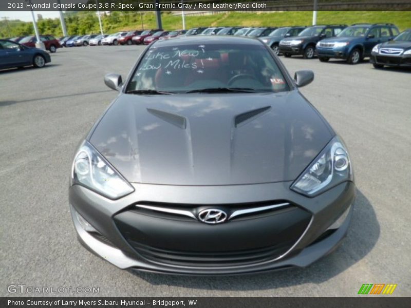 Gran Premio Gray / Red Leather/Red Cloth 2013 Hyundai Genesis Coupe 3.8 R-Spec