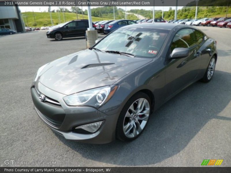 Gran Premio Gray / Red Leather/Red Cloth 2013 Hyundai Genesis Coupe 3.8 R-Spec
