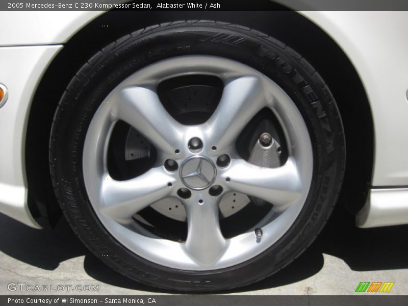 Alabaster White / Ash 2005 Mercedes-Benz C 230 Kompressor Sedan