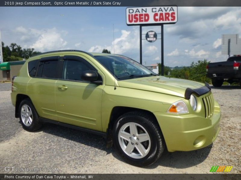 Optic Green Metallic / Dark Slate Gray 2010 Jeep Compass Sport