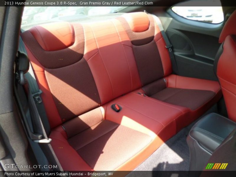 Gran Premio Gray / Red Leather/Red Cloth 2013 Hyundai Genesis Coupe 3.8 R-Spec