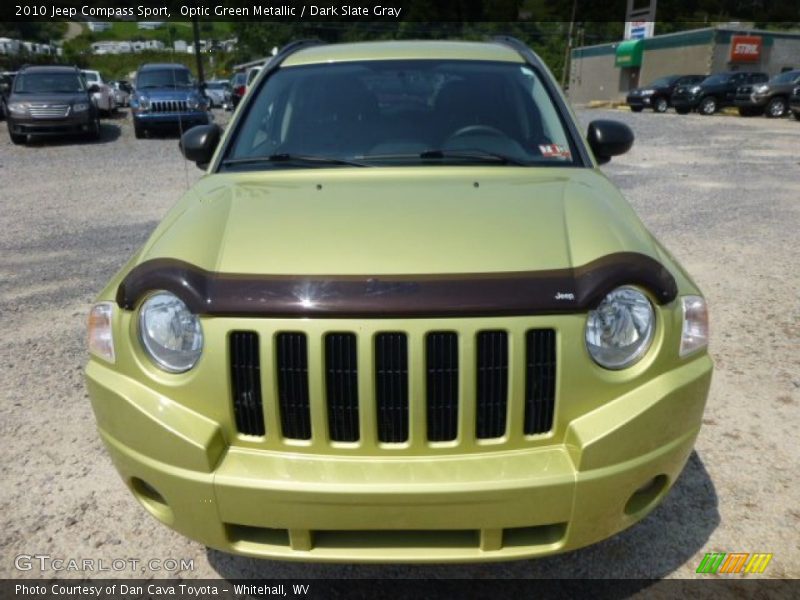 Optic Green Metallic / Dark Slate Gray 2010 Jeep Compass Sport