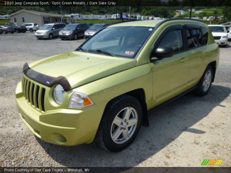 Optic Green Metallic / Dark Slate Gray 2010 Jeep Compass Sport