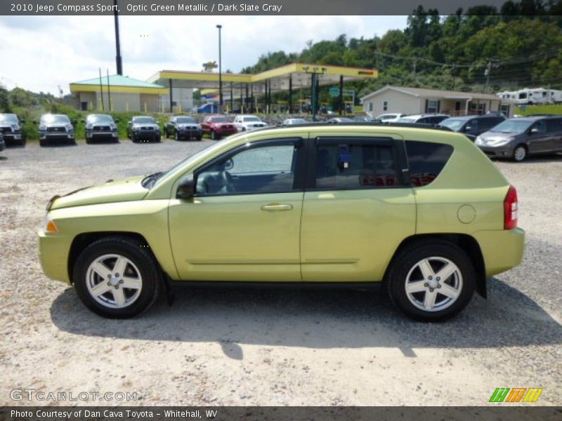 Optic Green Metallic / Dark Slate Gray 2010 Jeep Compass Sport