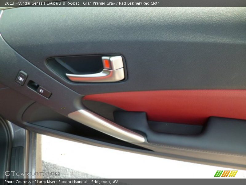 Gran Premio Gray / Red Leather/Red Cloth 2013 Hyundai Genesis Coupe 3.8 R-Spec