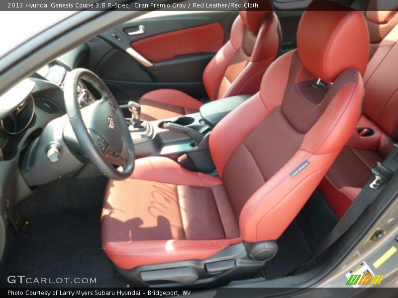 Gran Premio Gray / Red Leather/Red Cloth 2013 Hyundai Genesis Coupe 3.8 R-Spec