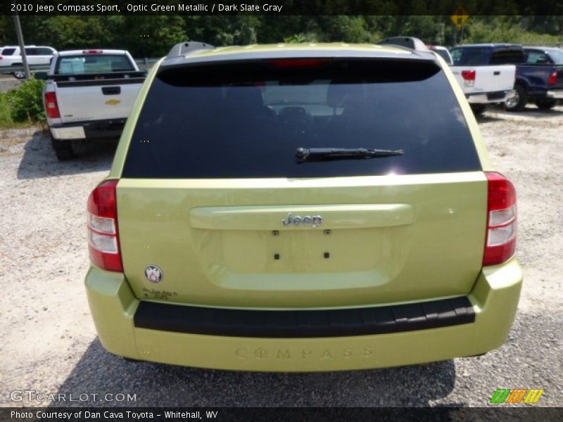 Optic Green Metallic / Dark Slate Gray 2010 Jeep Compass Sport