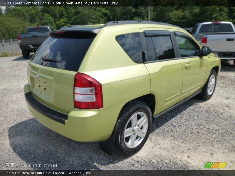 Optic Green Metallic / Dark Slate Gray 2010 Jeep Compass Sport