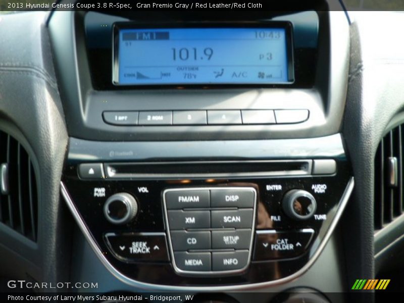 Gran Premio Gray / Red Leather/Red Cloth 2013 Hyundai Genesis Coupe 3.8 R-Spec